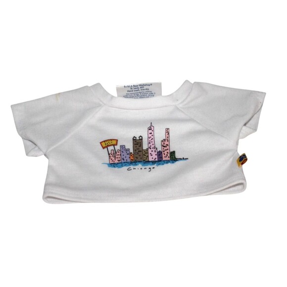 BAB Build A Bear Chicago T-Shirtand Denim Jean Shorts - Picture 5 of 8